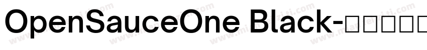OpenSauceOne Black字体转换